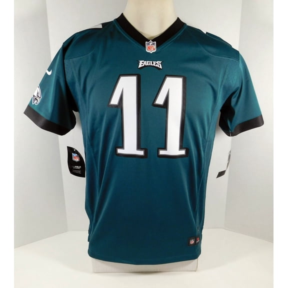 New Youth Philadelphia Eagles Carson Wentz #11 Green Game Jersey L Nike Auth NWT