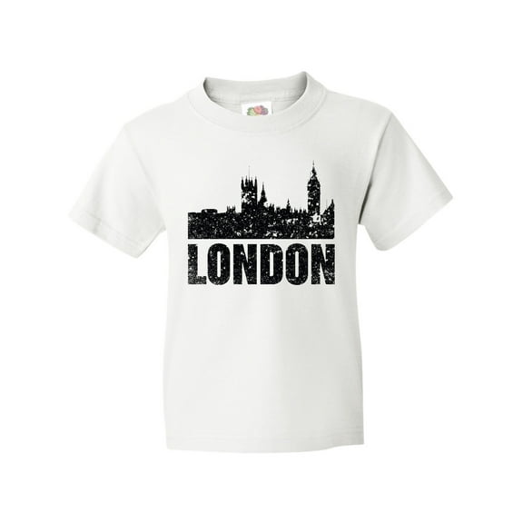 Inktastic London England City Skyline with Grunge Youth T-Shirt