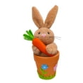 thumbnail image 1 of Easter Bunny Ceramic Flower Pot Desktop Ornament Spring Home Tabletop Farmhouse Garden Decorative, 1 of 9