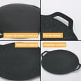 thumbnail image 4 of Multi-Function Medical Stone Grill Pan Non-Stick Pan,Non-Stick Coating Frying Pan,Round BBQ Griddle with Handle - 32cm, 4 of 8
