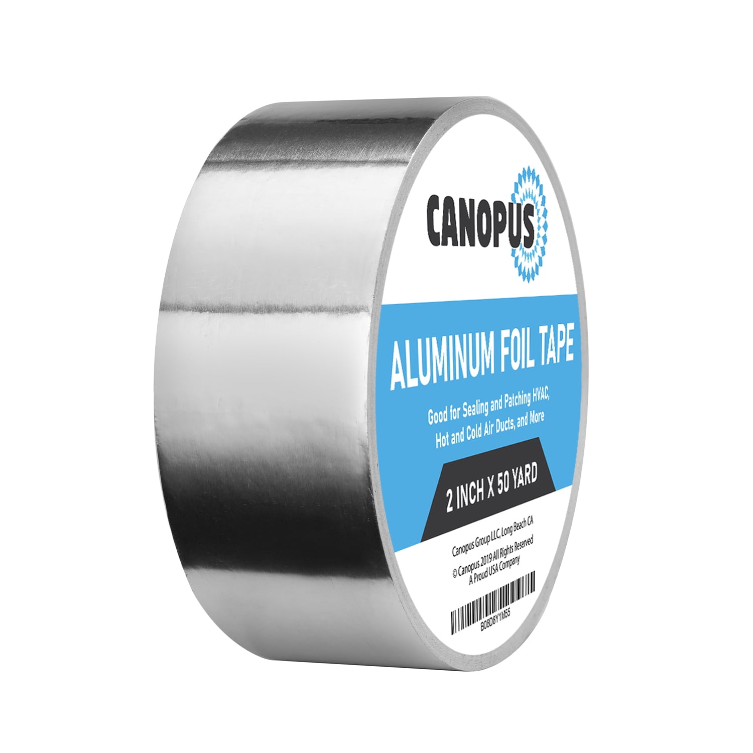 Aluminium Foil Tape Rolls 72mm X 45m Heat Insulation Duct Self Adhesive Silver 