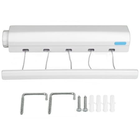 

Telescopic Retractable Clothesline Clothes Drying Rope Hanger for Indoor Outdoor SuppliesFive Ropes