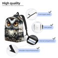 thumbnail image 3 of Rocae Whimsical Owl On Branch for Canvas College Laptop Backpack for Men Women -Medium, 3 of 5