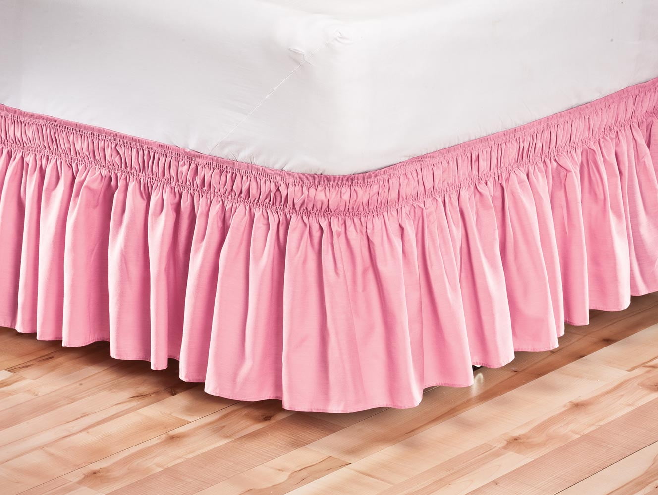 Solid Wrap Around Elastic Bed Skirt by OakRidgeTM