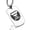 Silver, variant on Stainless Steel Respect the Beard Dog Tag Pendant Necklace