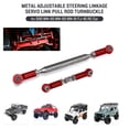 thumbnail image 2 of 2 Pcs Lien de Direction Réglable pour MN D90 MN-90 -45 1/12 RC Voiture Crawler, Gris & Rouge, 2 of 5