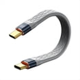 thumbnail image 1 of Cable de Datos USB4 40Gbps USB C A Tipo C Cable Corto PD 240W 8K 60Hz para 3/4 para 15 Pro Max SSD Power Bank, 1 of 7