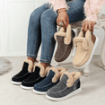 thumbnail image 3 of XILOO Women’s Cozy Micro Suede Winter Slippers with Memory Foam, Fuzzy Faux Fur Collar, Warm Indoor Outdoor House Shoes, 3 of 5