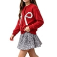 thumbnail image 2 of Lovzfmll Girl's Party Set, Glitter Button Cardigan & A-Line Skirt, Dressy Outfits for Toddler, 1-2 Years, 2 of 6