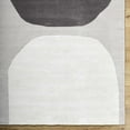 thumbnail image 6 of BoutiqueRugs Adhara Contemporary Area Rug - Sterling Gray, Medium Gray, Dark Purple - 18" x 18" Sample, 6 of 6
