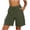 Army Green, variant on biudgviw Women's Sweat Shorts with Multi Pockets Drawstring Elastic Waist Cargo Shorts Comfy Textured Baggy Shorts for Gym Workout