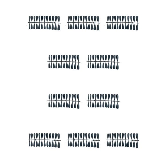 Vogacara Tabletas para mejorar las uñas Diseño elegante de puntos Textura esmerilada Usable Uña falsa Llamativas puntas de manicura JM-11Gary JM-11Azul Gary 10piezas
