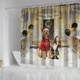 thumbnail image 4 of Happy New Year 2026 Afghan Hound Santa Gnome Holiday Party Snow Shower Curtain Dog Lover Waterproof Bathroom Bathtub Curtain - 13019, 4 of 5