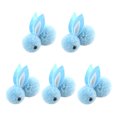thumbnail image 1 of Juguetes De Conejito Bunny Toys DIY hecho a mano conejito de Pascua azul gris decoraciones de Pascua (azul) Likrtyny libre de BPA, 1 of 8