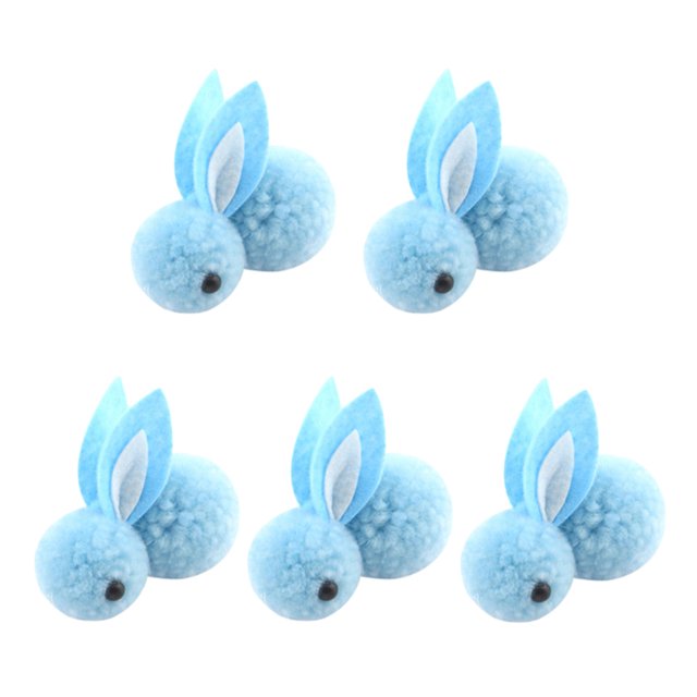 Juguetes De Conejito Bunny Toys DIY hecho a mano conejito de Pascua azul gris decoraciones de Pascua (azul) Likrtyny libre de BPA