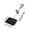 thumbnail image 2 of Heavy Duty Outdoor Snow Shovel with Assist Handle Plastic Snow Ice Removal Shovels for Driveway Sidewalk Garden Garage 47in, 2 of 6