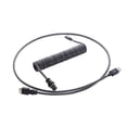 thumbnail image 1 of CableMod Pro Coiled Keyboard Cable (Carbon Grey, USB A to USB Type C, 150cm), 1 of 5