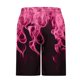 thumbnail image 4 of Pantalones Cortos de Cintura Elástica para Hombre con Bolsillos Pantalones Cortos de Longitud de Rodilla con Impresión de Llama, Pantalones de Playa Casuales con Cordón Elástico, 4 of 7