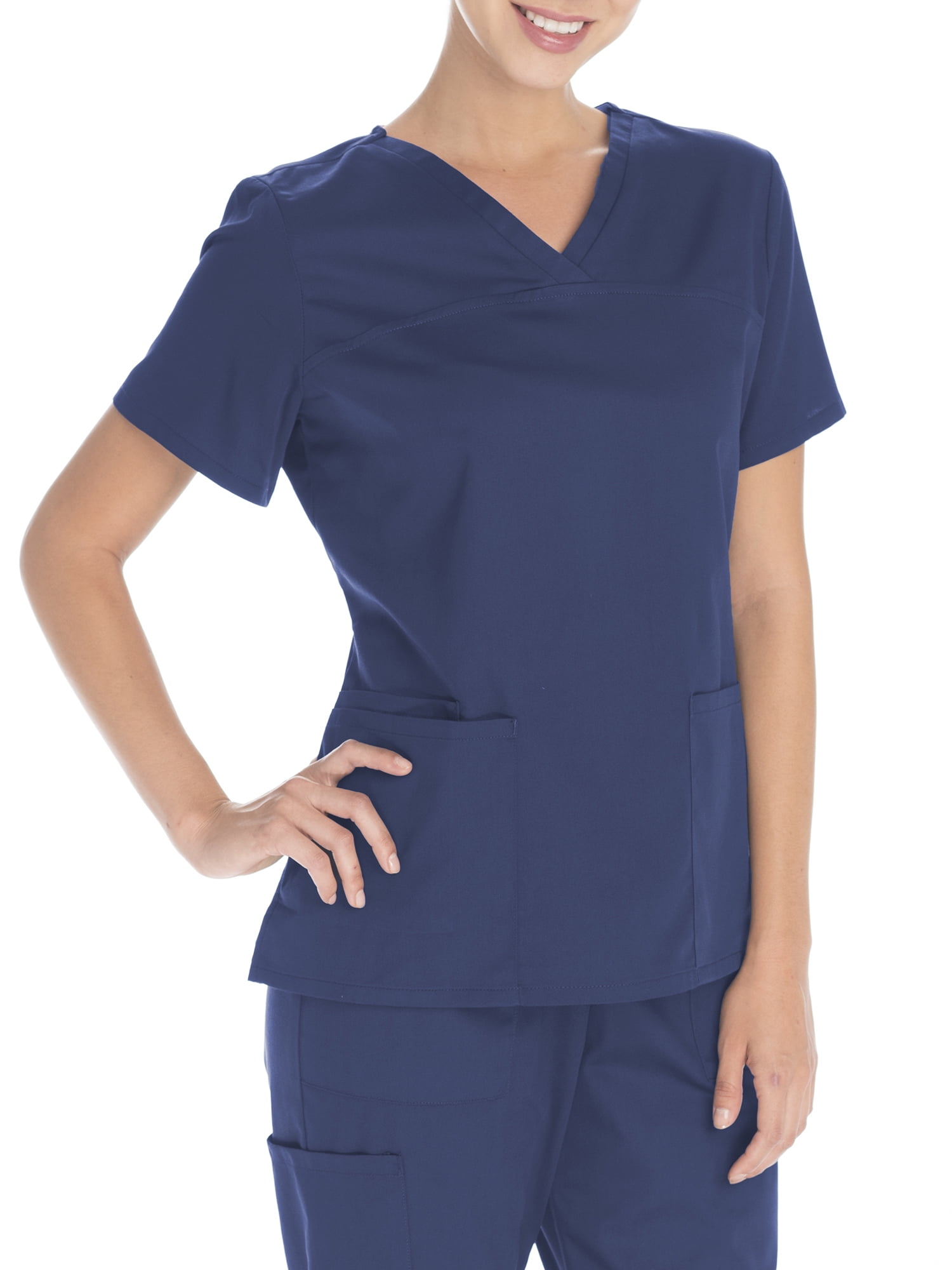 Women's Core Essentials Mechanical Stretch VNeck Scrub Top