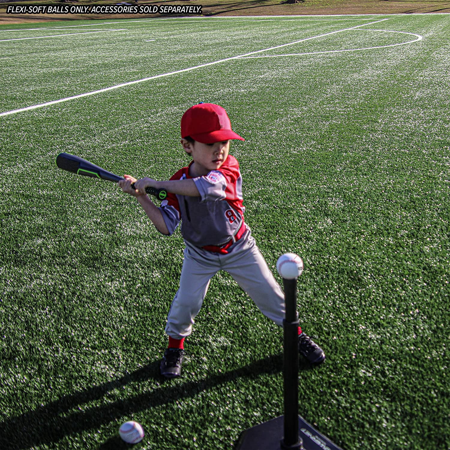 PowerNet Flexi-Soft Baseball Bundle, Padded Baseball Bucket with 24 Practice Baseballs, Portable Baseball Pitching & Batting Practice Equipment Soft Balls