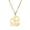 Gold B, variant on Women Stainless Steel Personalized Hip Hop Lite Version Stethoscope Shaped Simple Initial 26 Alphabet Letters Heart Charm Pendant Necklace D