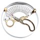 thumbnail image 1 of Regla de casquillo de 49-62cm con escala clara de acero inoxidable y latón, regla de tamaño de sombrero para adultos Feliz Sencillez, 1 of 5