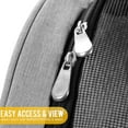 thumbnail image 5 of KOPEKS Deluxe Backpack Pet Travel Carrier with Wheels - Heather Gray - Approved by Most Airlines - Large, 5 of 6