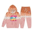 thumbnail image 3 of Piomll Hoodie And Sweatpants Set For Boys 67 Ice Print 2Pcs Drip Baseball 101 Fall Sweat Sets, 3 of 6
