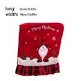 thumbnail image 4 of Kearding Funda de silla de Navidad para anciano sin rostro, muebles de encaje de estilo , funda protectora para sala de estar, arreglo para Kits de decoración para fiestas Rojo, 4 of 6