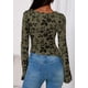 thumbnail image 4 of Blusa de Mujer PRETTYGARDEN Manga Larga con Estampado Floral y Malla Talla L, 4 of 8