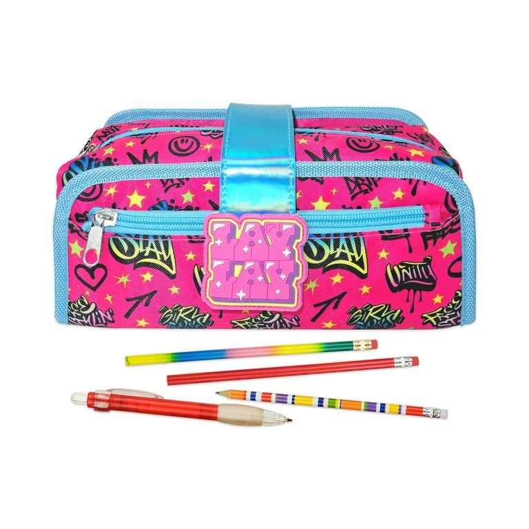 Kawaii Number 7 Soccer Pencil Cases for Girls Boys Large Storage
