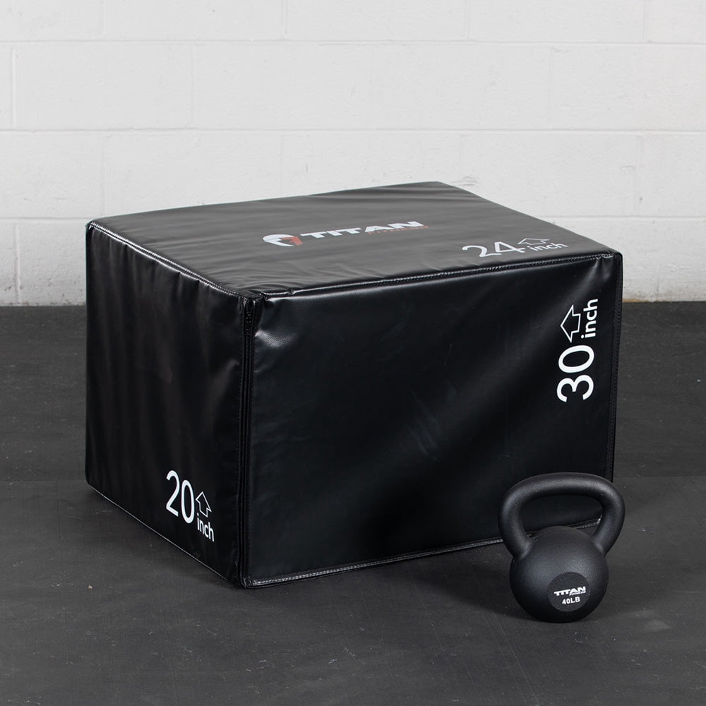 Titan Fitness 25 LB Cast Iron Kettlebell, Single Piece Casting, LB Markings, Full Body Workout