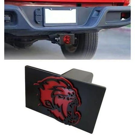 Custom 3D Metal Trailer Hitch Cover for 2'' Towing Rear Receiver Plug Cover Devil Emblem Cool Cars SUV Pickup Trucks Heavy Duty, TCG-550