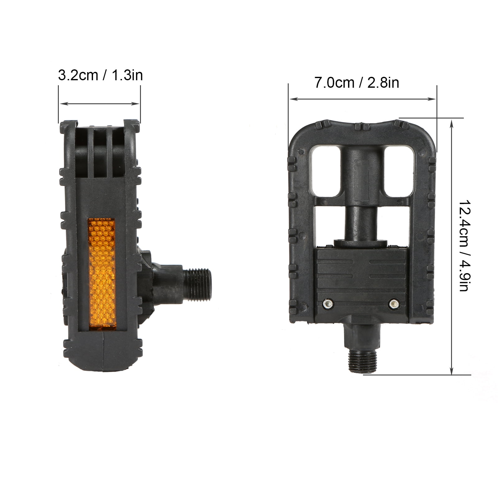 Pedales de velo pliantes pedales de velo de montagne noires plate forme de cyclisme pedale accessoires de velo pieces de cyclisme Walmart