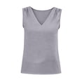 thumbnail image 5 of Workout Tank Tops Woman Soft Plain Color Womens Summer Tank Tops Adjustable Straps Soft Round Neck High Strechy Sleeveless Womens Camisole 2026 Casual Basic Workout Shirts, 5 of 5