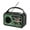 Bronze, variant on 16000mah Emergency Radio Solar Hand Crank Radio With BT LED Flashlight Power Bank SOS Alarm AM/FM Portable Radio ,Portable
