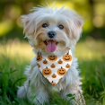 thumbnail image 2 of Dog Bandana 1 Pack,Halloween Simple Pumpkin Pattern Bandanas for Dogs,Cat Bandana,Small/ Large Dog Bandana 2 Size,Dog Bandanas Girl Boy, 2 of 5