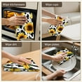 thumbnail image 5 of 6 Pcs Funny Kitchen Towels,DarkBlue Dinosaurs Leaves Pattern Microfiber Dish Towels,Kitchen Tea Towels,Kitchen Towel Set (18" X 26"), 5 of 7
