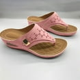 thumbnail image 4 of Domuza Orthopedic Casual Sandals for Women Slip on Non Slip Arch Support Summer Flat Sandals Lightweight Sneakers 2026 Beach Orthopedic Shoes Pink 8.5（EU-41）, 4 of 4