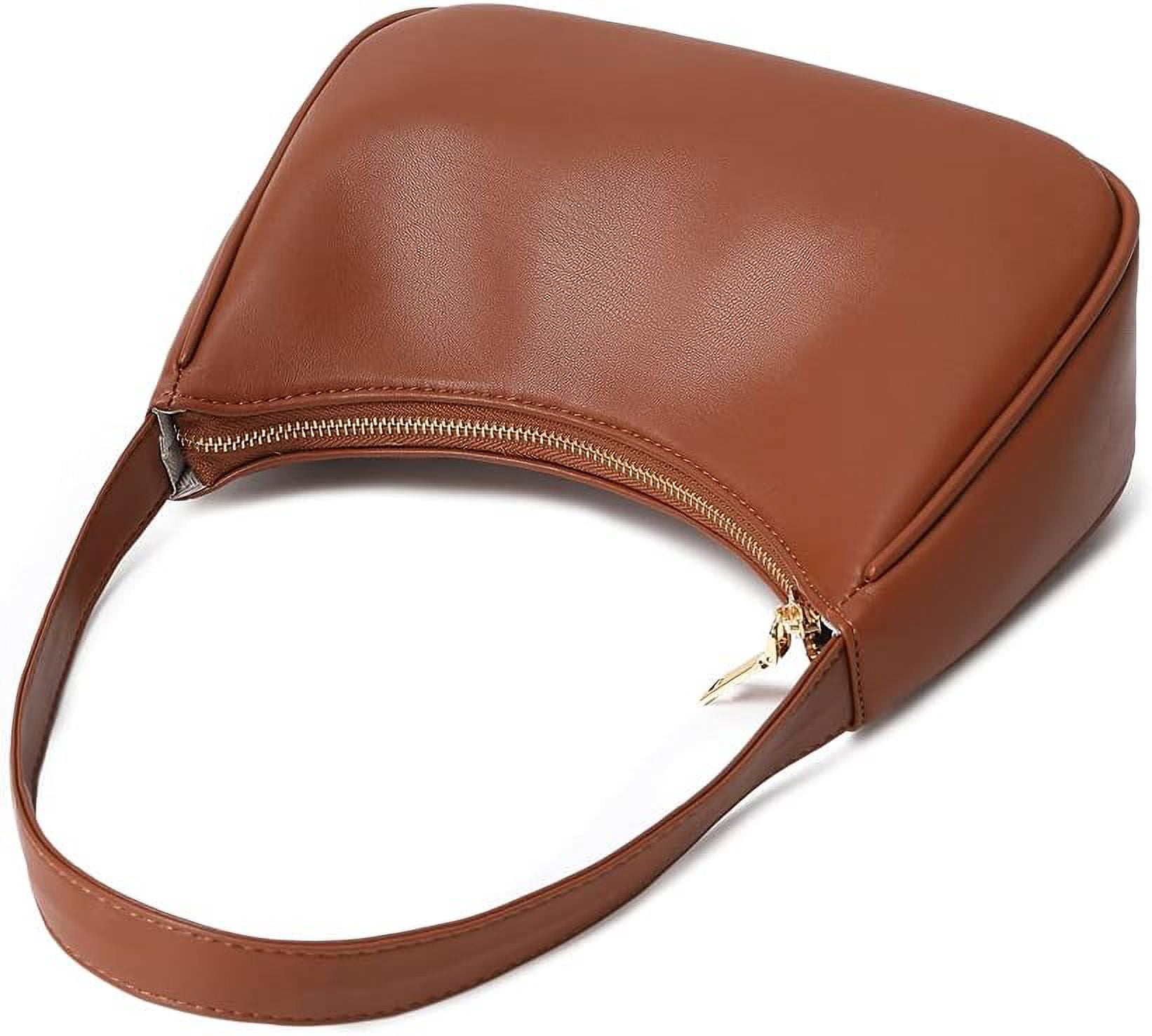 Shoulder Bags for Women, Cute Hobo Tote Handbag Mini Clutch Purse with Zipper Closure