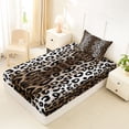 thumbnail image 4 of Erosebridal Teens Abstract Leopard Print Twin Sheet Sets 3pcs,Gradient Cheetah Print Bedding For Adults, 4 of 5