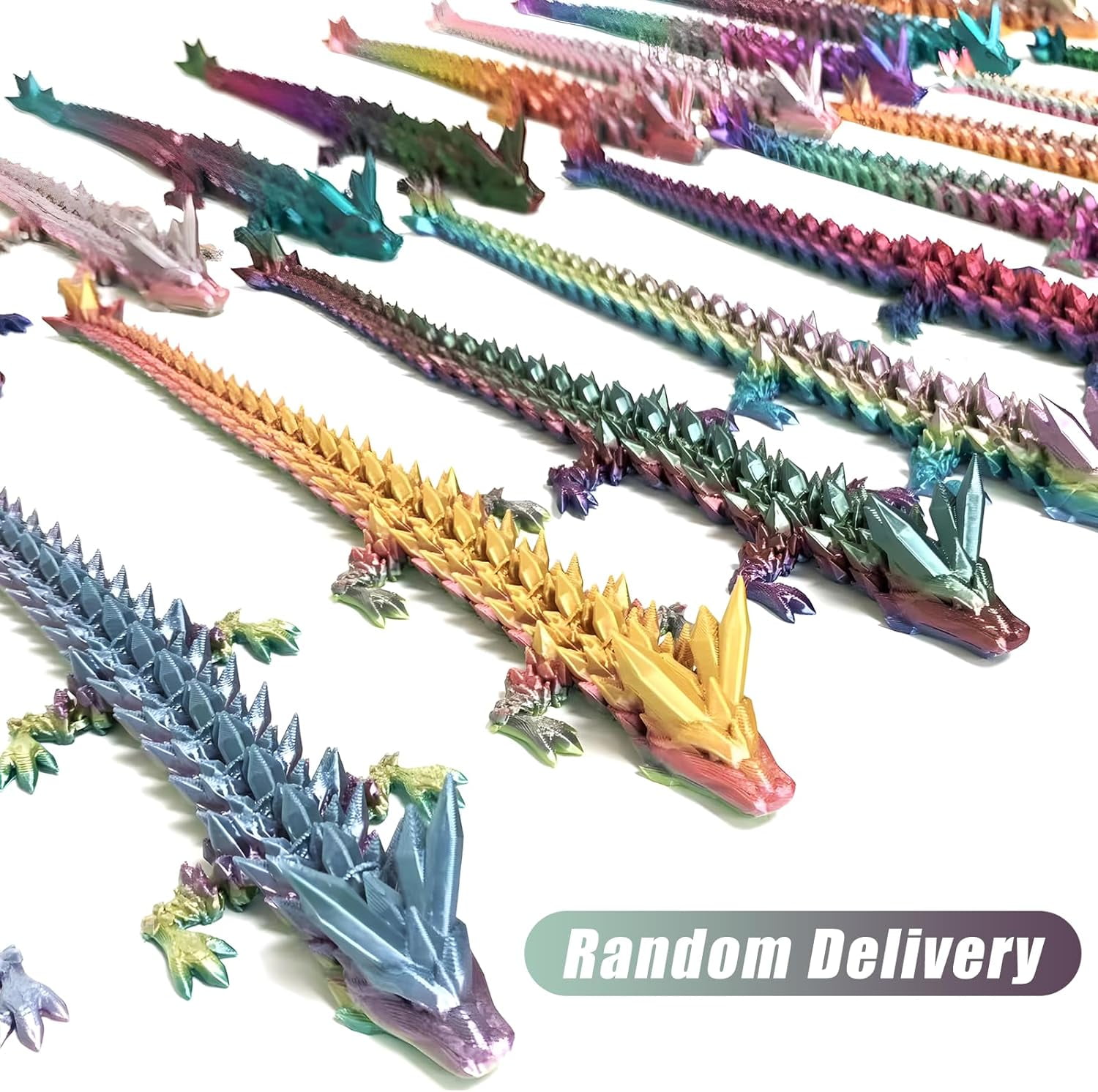 Home Office Desk Decor3D Printed Dragon Egg Crystal 3D Dragon Fidget Toys for Adult Articulated Dragon Egg Surprise Dragon Gifts