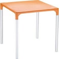thumbnail image 1 of 28 in. Mango Alu Square Table, Orange, 1 of 1