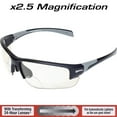 thumbnail image 2 of Hercules 7 24-Hour Photochromic Bifocal +2.5 Lens Safety Glasses Clear to Smoke Z87.1, 2 of 9