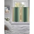 thumbnail image 3 of Green Yellow Ombre Bathroom Window Curtain, Farmhouse Modern Gradient Art Light Filtering Coffee Kitchen Curtains, Bedroom Living Room Curtains 2 Panel 84"x45", 3 of 6