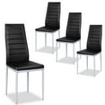 thumbnail image 1 of Set of 4 Dining Chair, Soft Padded Side Chairs with Ergonomic High Backrest & Steel Frame, Simple Modern Upholstered Accent Dining Chairs for Living Room Kitchen Dining Room Restaurant, 1 of 10