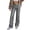 A-Gray448, variant on XIAONU Womens Leather Wide Leg Pants Oversized Full Length Button Fly Trousers Lightweight Bold Street Bottoms
