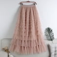 thumbnail image 2 of Sngxgn Womens High Waist A-Line Pleated Midi Skirt(PK2,L), 2 of 4