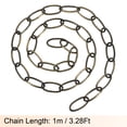 thumbnail image 2 of Uxcell 3mm Thick 1m Long Chain Connectors Pendant Light Fixture Chains Bronze 1 Set, 2 of 5
