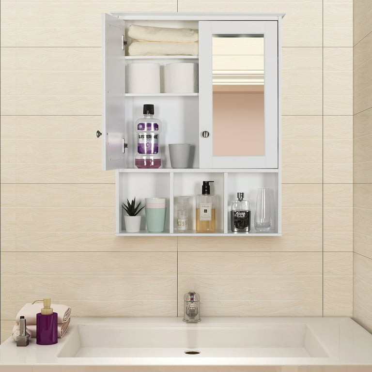 Oversized Bathroom Medicine Cabinet Wall Mounted Storage With